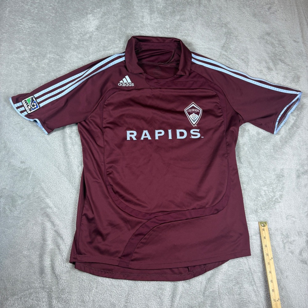 Adidas Shirt‎ Mens L Colorado Rapids MLS Soccer Jersey Maroon Burgundy